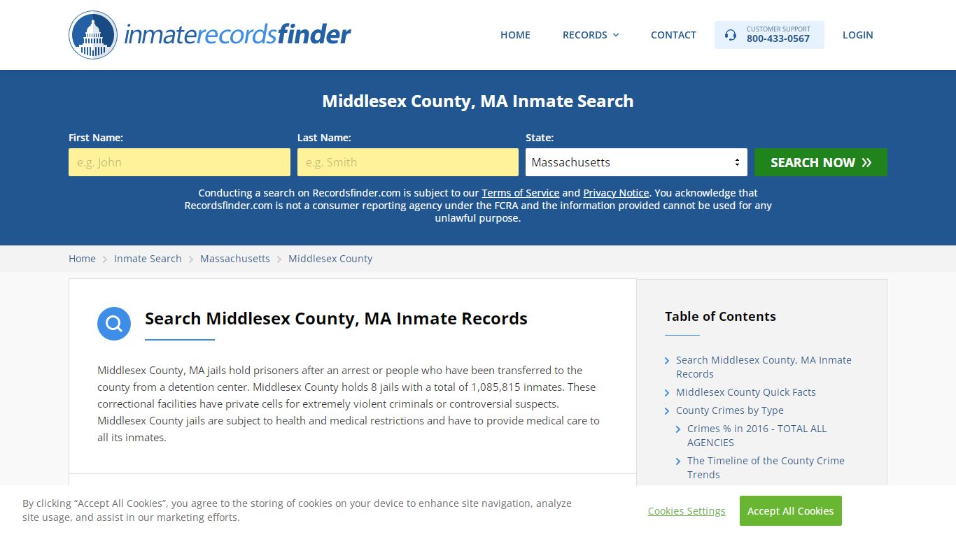 Middlesex County, MA Inmate Lookup & Jail Records Online